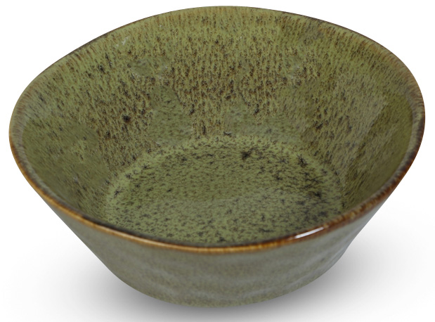 Dreie dessertfat 4 st i et sett - Grønn Dreie dessertfat 4 st i et sett - Grønn