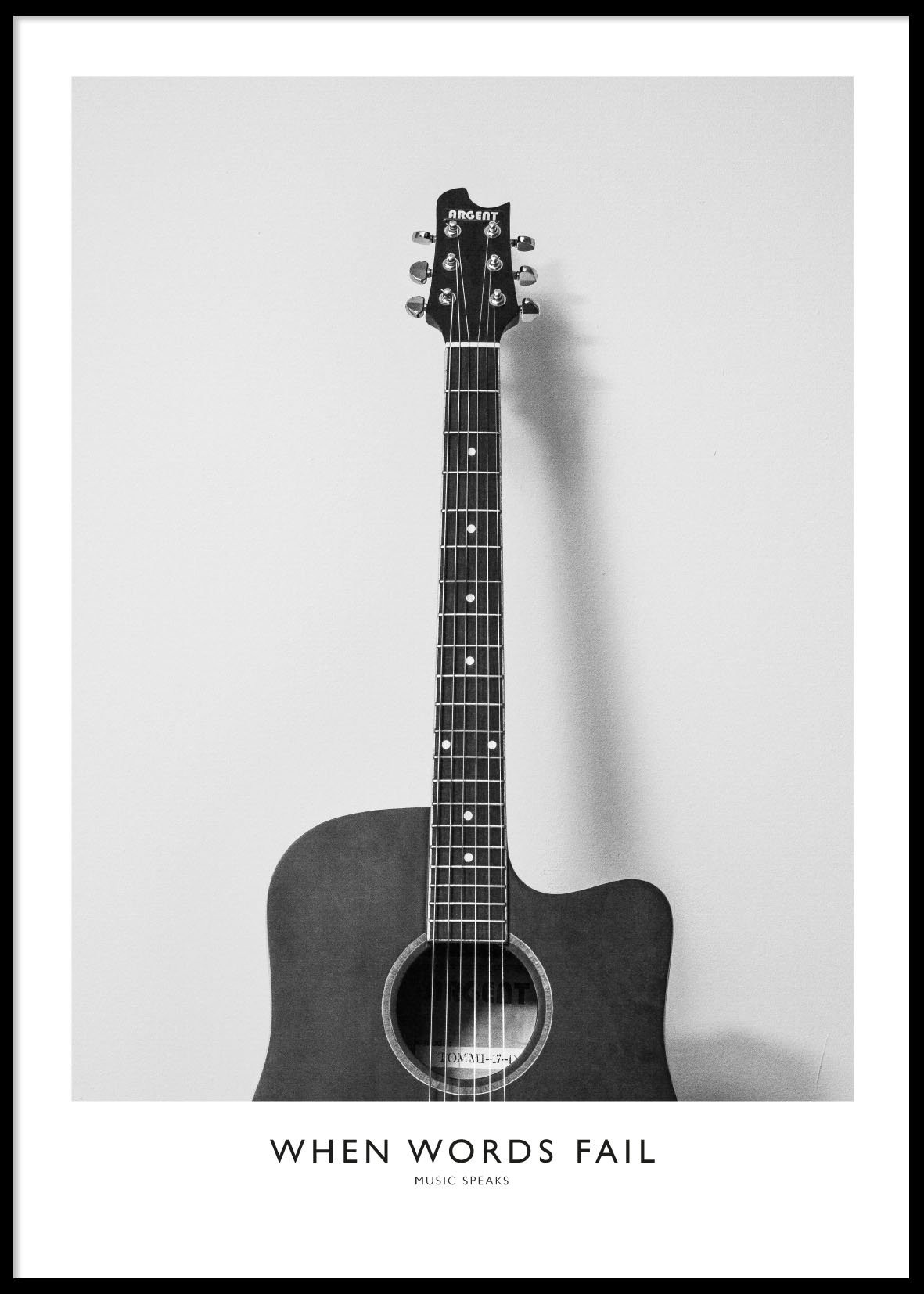 WHEN WORDS FAIL - Plakat 50x70 cm