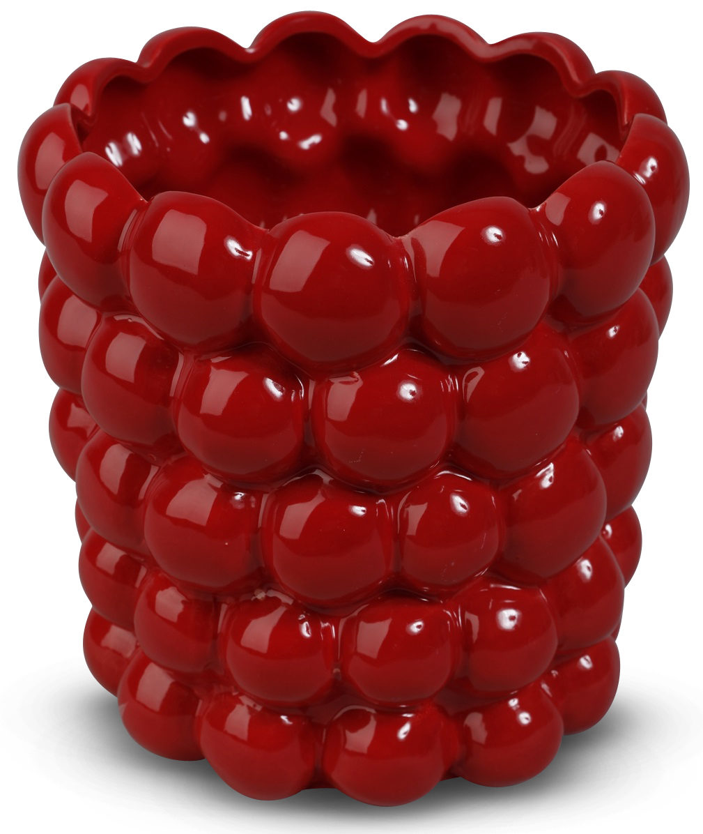 Krukke Big Bouble H18 cm - R�d