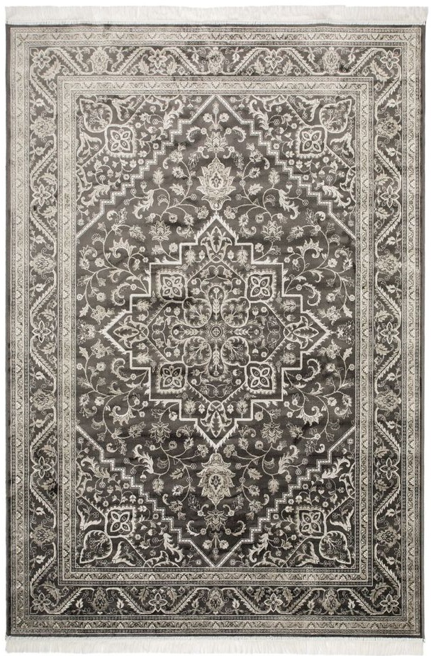 Maskinvevd teppe Casablanca Kashan - Antrasitt - 130x190 cm