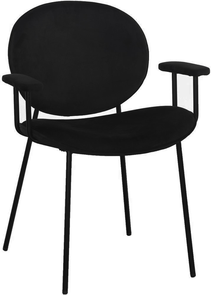 Rondo karmstol - Svart (fløyel) Rondo karmstol - Svart (fløyel)