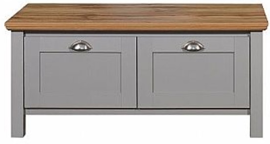 Källunda benk - Grå/valnøtt Källunda benk - Grå/valnøtt