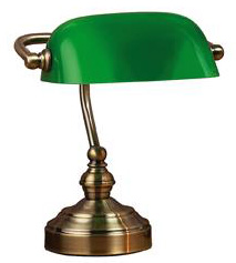 Bankers Bordlampe - 25 Oxide/Gr�nn