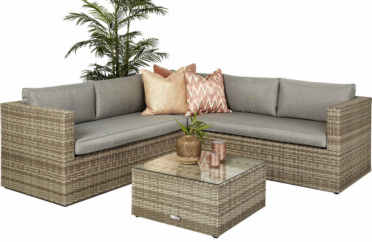 Korfu sofagruppe - Lys grå Korfu sofagruppe - Lys grå