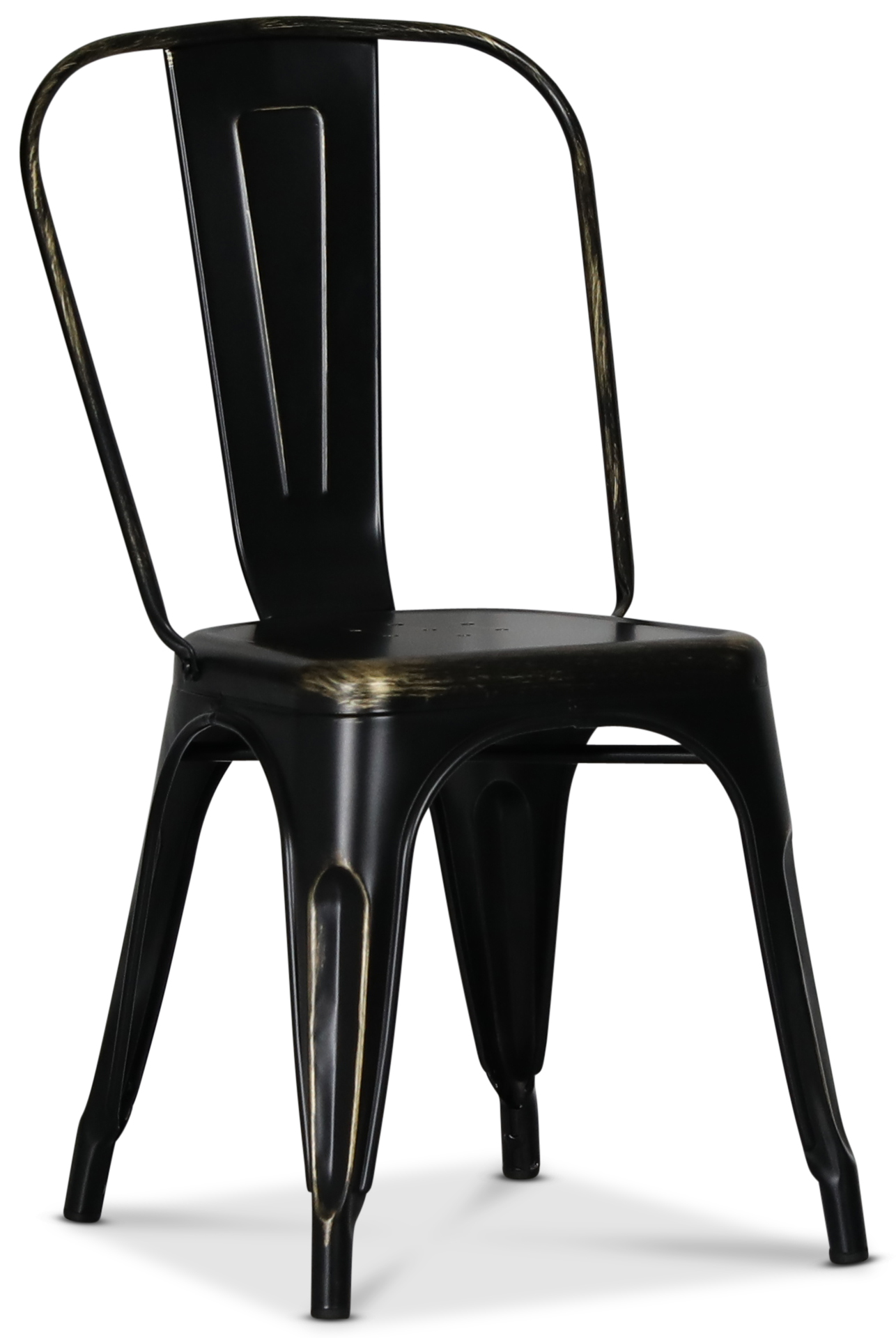 Platestol industry - Børstet svart/messing Platestol industry - Børstet svart/messing