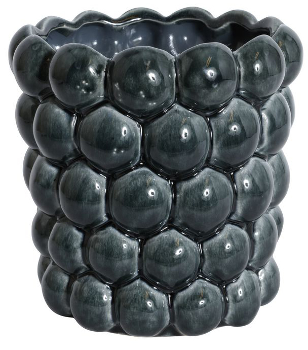 Krukke Big Bouble H18 cm - Bl� (Glans)