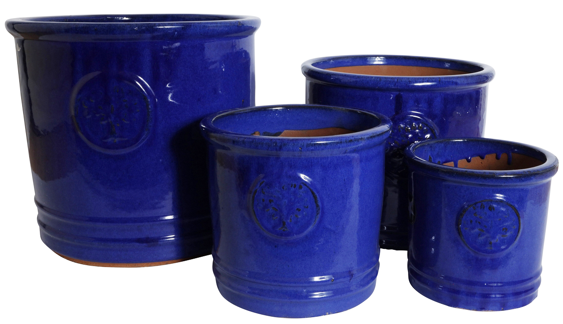 4 sett med Krukker Mark - Bl�