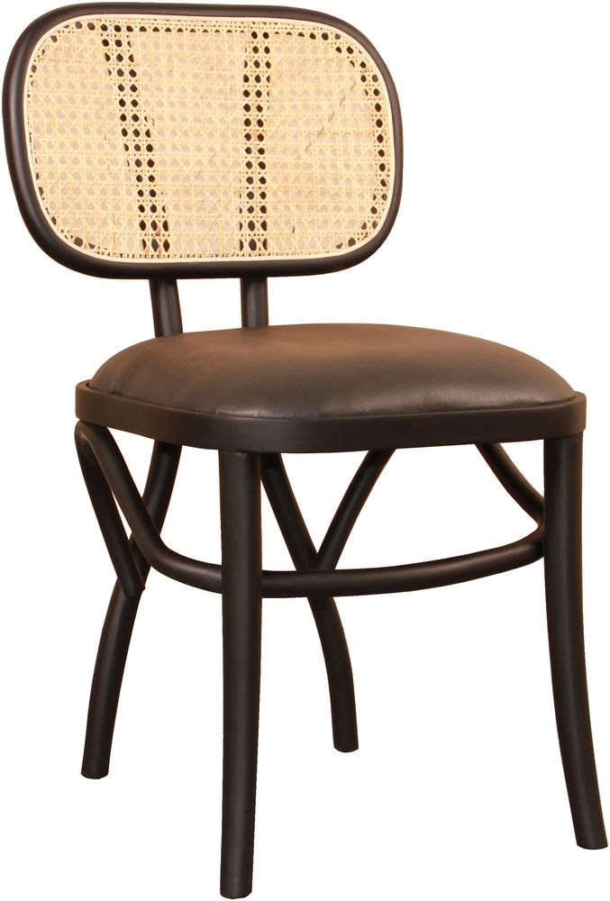 Sikn�s stol - Svart/svart PU