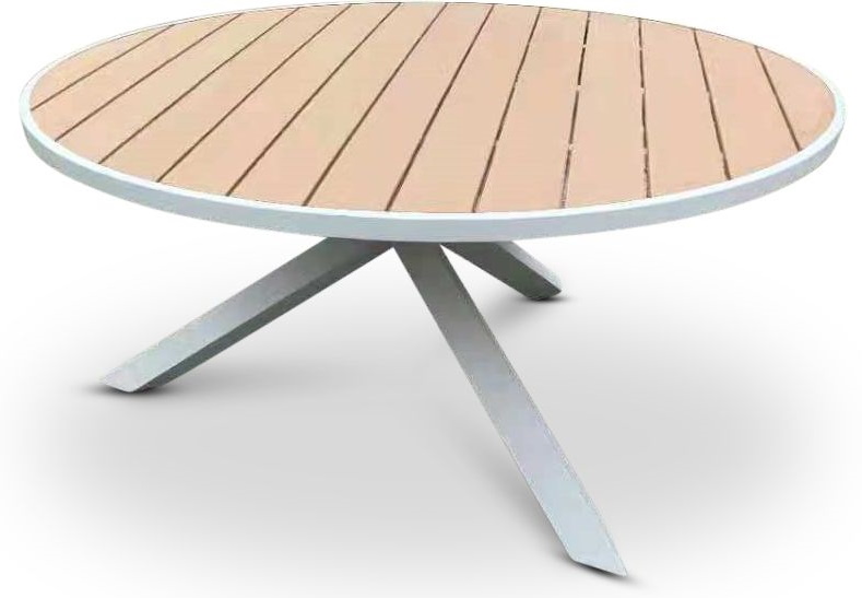 Eken�s rundt spisebord �150 - Hvit/Eik-polywood