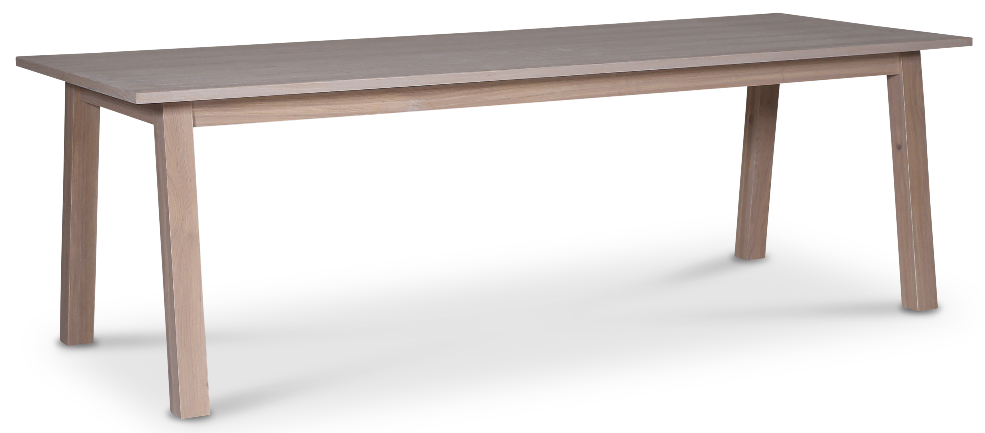 Saltsjö spisebord, 240 cm - Hvitoljet eikefinér Saltsjö spisebord, 240 cm - Hvitoljet eikefinér