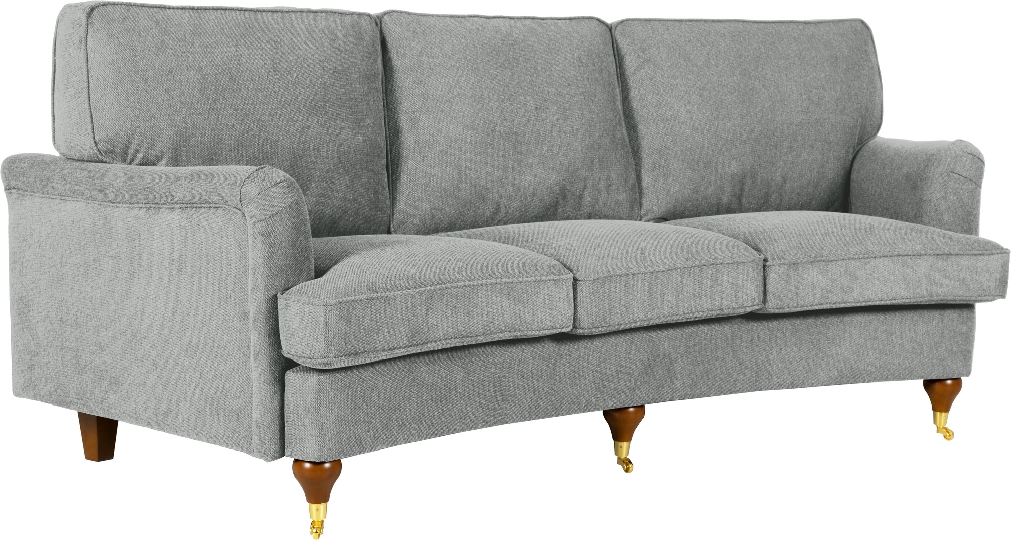 Howard Watford Deluxe 4-seters buet sofa - Grå + Møbelrengjøring Howard Watford Deluxe 4-seters buet sofa - Grå + Møbelrengjøring
