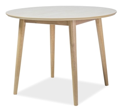 Nelson spisebord, 90 cm - Eik + M�belf�tter