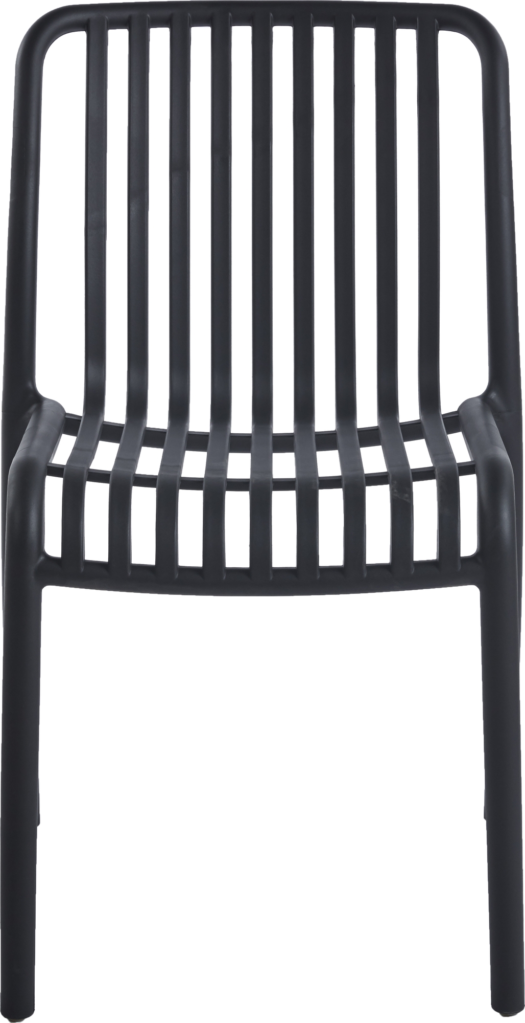 Noa stabelbar stol - Stol i sort plast + Tekstilbeskyttelse for utem?bler