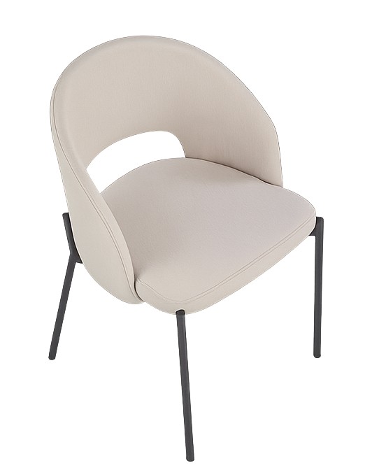 Cadeira spisestol i beige stoff