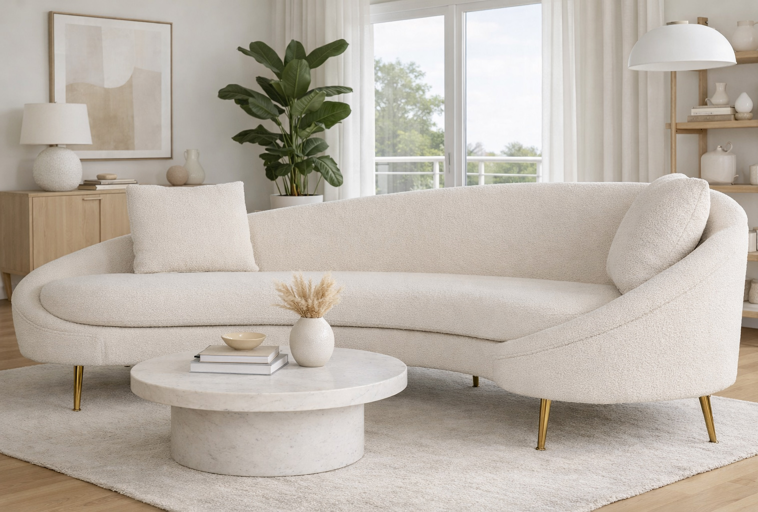 Sofa buet 255 cm beige