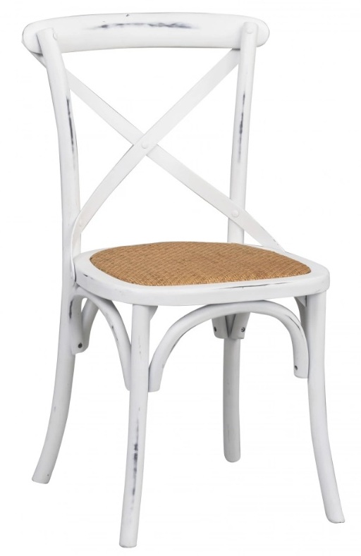 Gaston stol - Antikkhvit + M�belf�tter