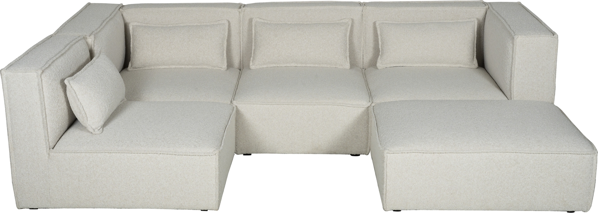 Nees modulsofa i boucl� - U-sofa i boucl�