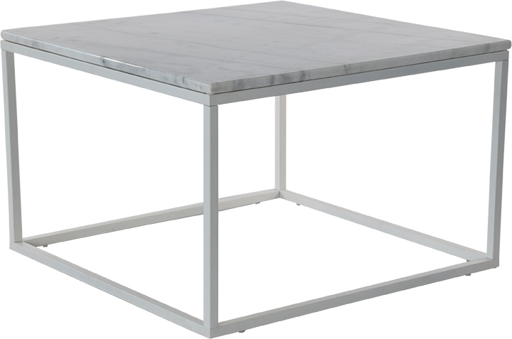 Accent sofabord 75 - Hvit marmor