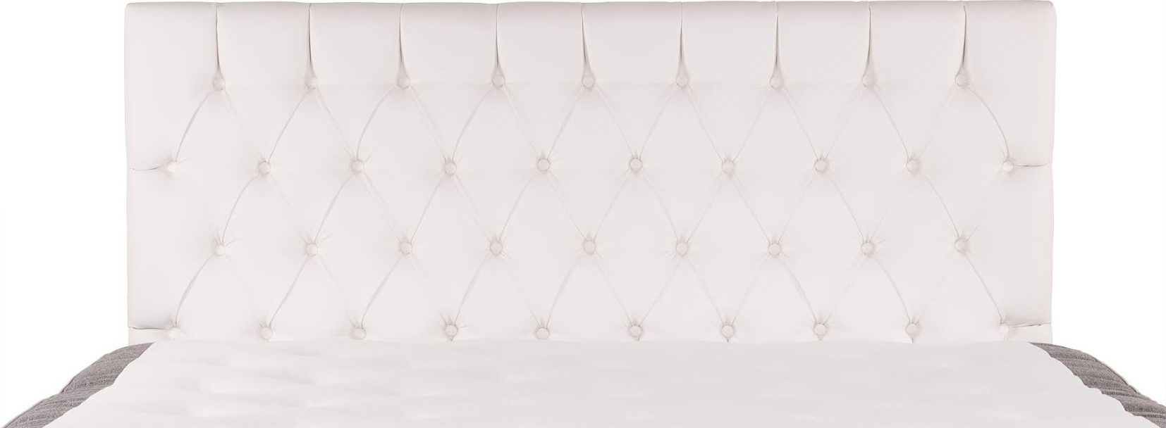 White Dream sengegavl inkl veggfest - 180 cm