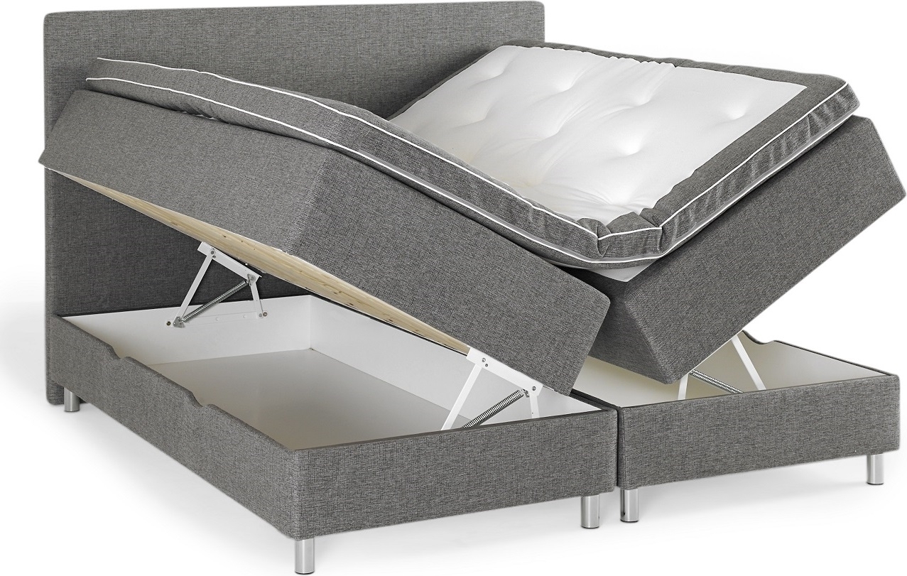 Blend Boxbed - Pocket | bonell (valgbar størrelse & trekk) + Møbelføtter Blend Boxbed - Pocket | bonell (valgbar størrelse & trekk) + Møbelføtter