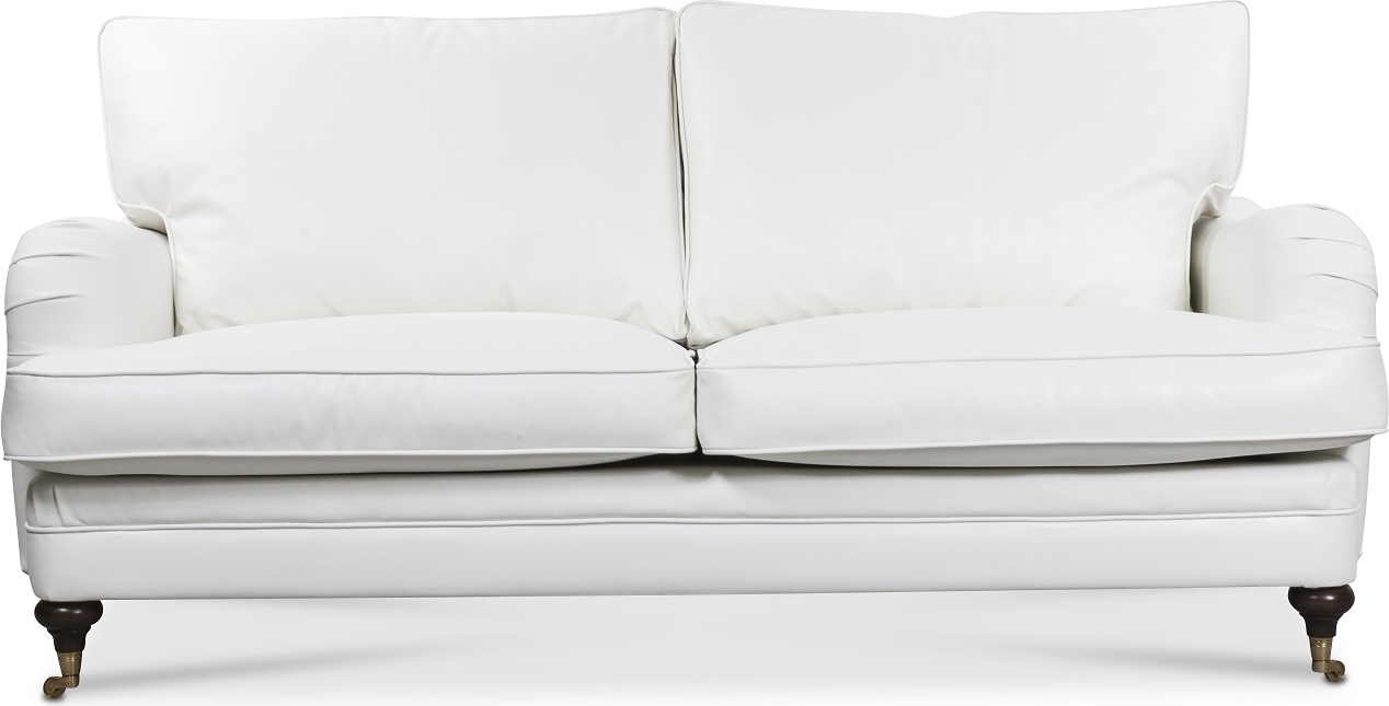 Howard London Premium 3-seters rett sofamodell - Hvit PU Howard London Premium 3-seters rett sofamodell - Hvit PU