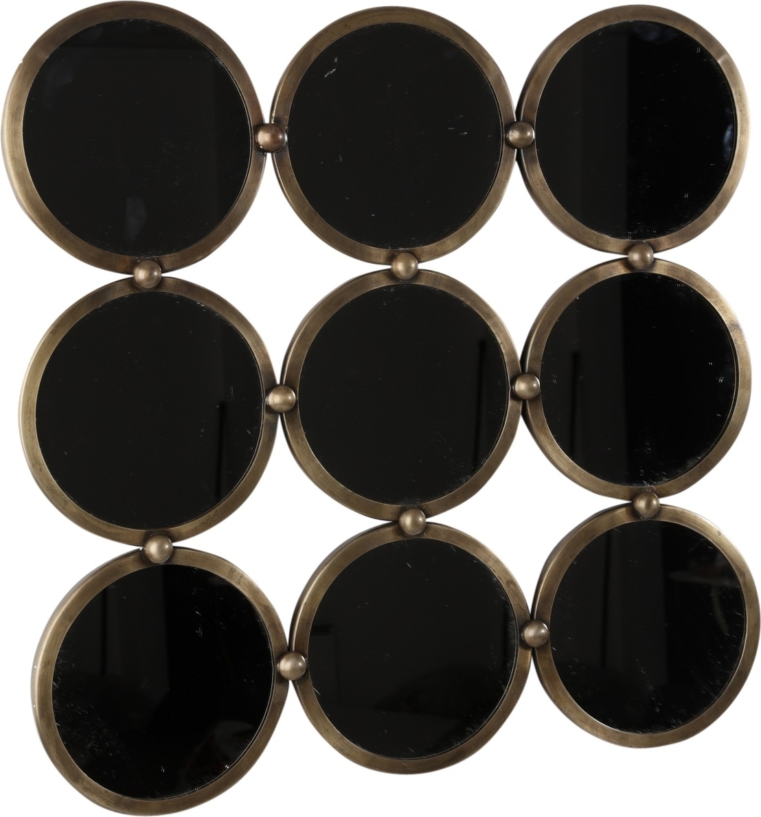 Spegel kapten 60x62 cm - Antik m�ssing