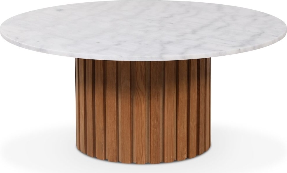 Matisse 105 rundt stuebord - Eik / marmor (Vit) Matisse 105 rundt stuebord - Eik / marmor (Vit)