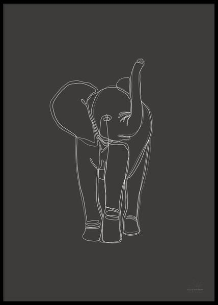 DIGITAL ELEPHANT - Plakat 50x70 cm