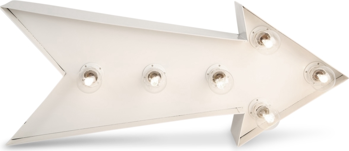 Sirkuslampe (Pil) L46 cm - Hvit Sirkuslampe (Pil) L46 cm - Hvit