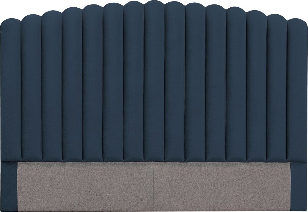 Bornholm Sengegavl bl� sammet - Valgfri Bredde