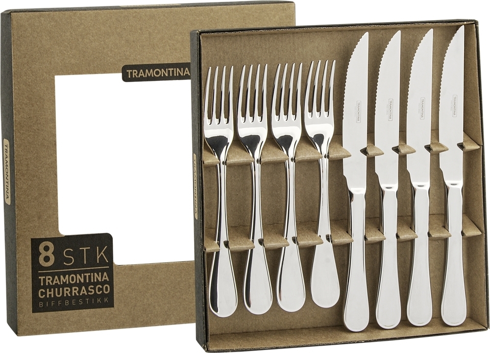 Tramontina biffbestikk - 8 deler