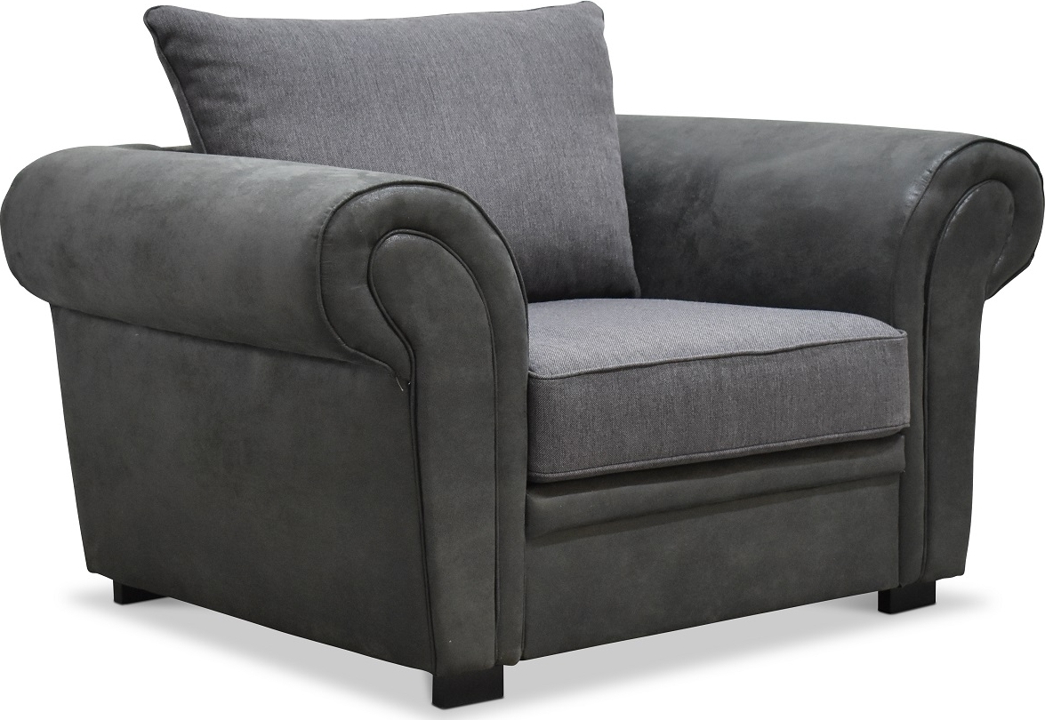 Delux Lenestol - Grå/Antrasitt/Vintage + Tekstilpleie for m?bler Delux Lenestol - Grå/Antrasitt/Vintage + Tekstilpleie for m?bler