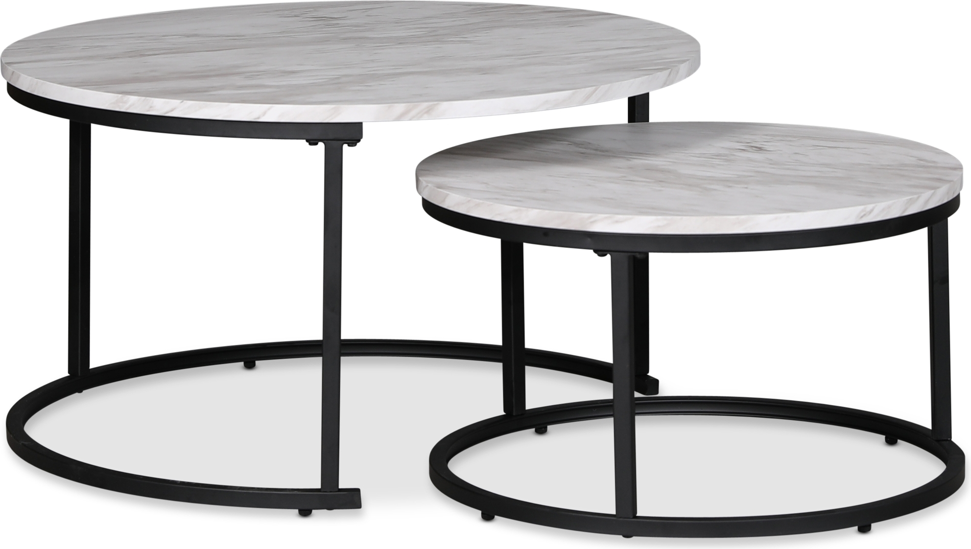 Solano settbord - Hvit marmorimitasjon