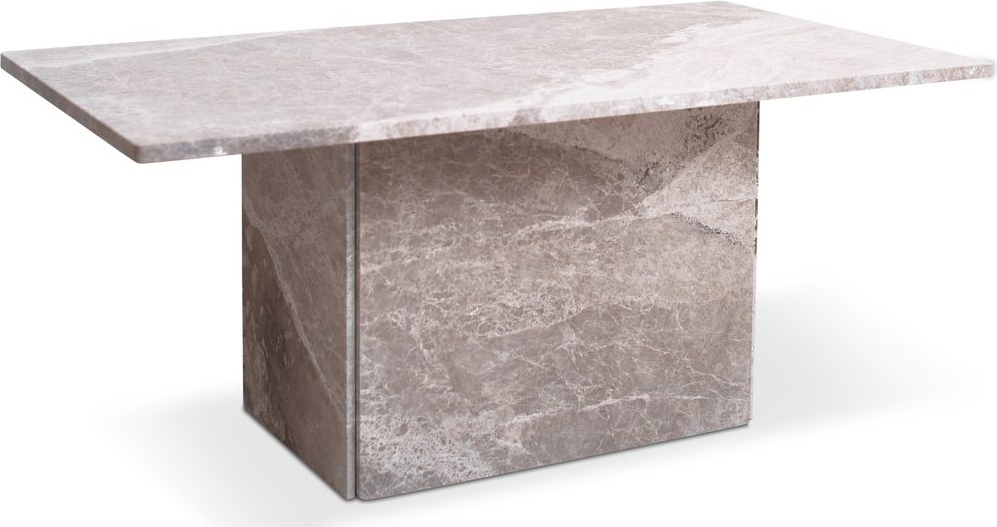Kindbro salongbord 110 cm - Sølvaktig marmor Kindbro salongbord 110 cm - Sølvaktig marmor