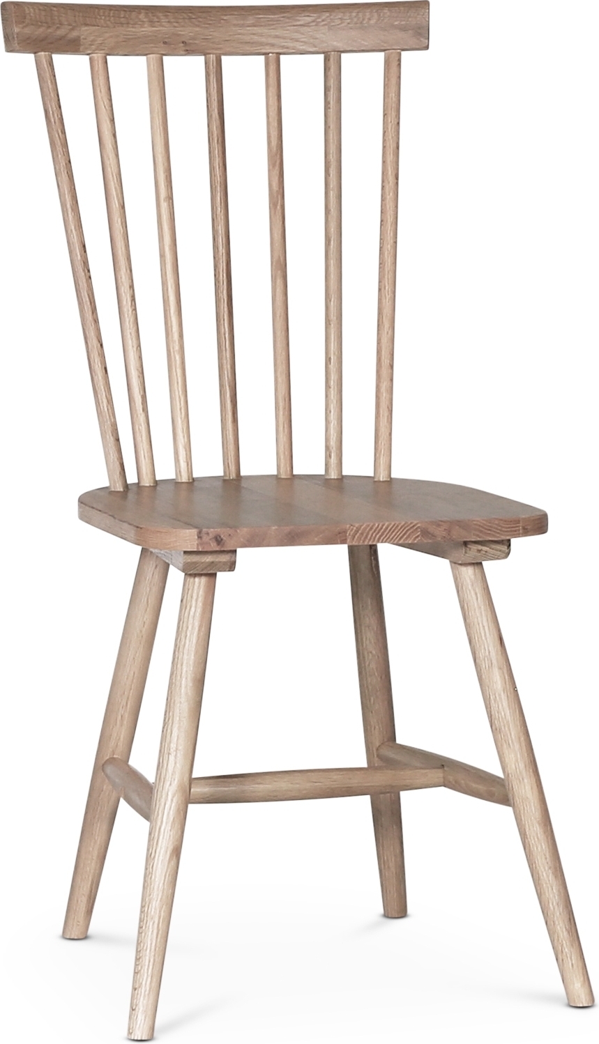 Rosvik pinnestol - Hvitoljet eik + M�belf�tter