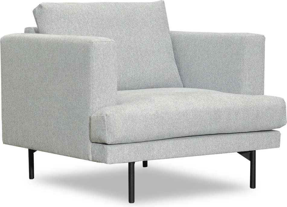 Smilla fåtölj - Ljusgrått tyg Smilla fåtölj - Ljusgrått tyg