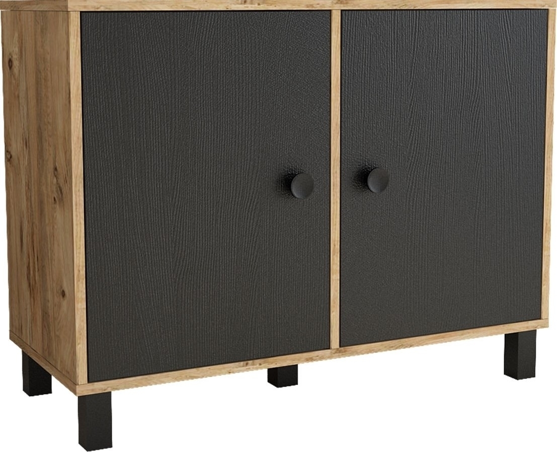 Vilamo skap 35 - Furu/svart Vilamo skap 35 - Furu/svart