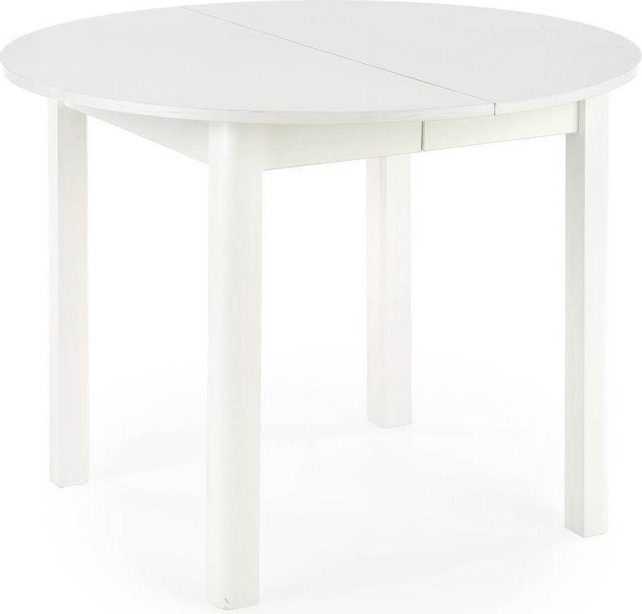 Berivan spisebord 102-142 cm - Hvit + Tekstilpleie for m�bler