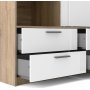 Line garderobe - Eik/hvit