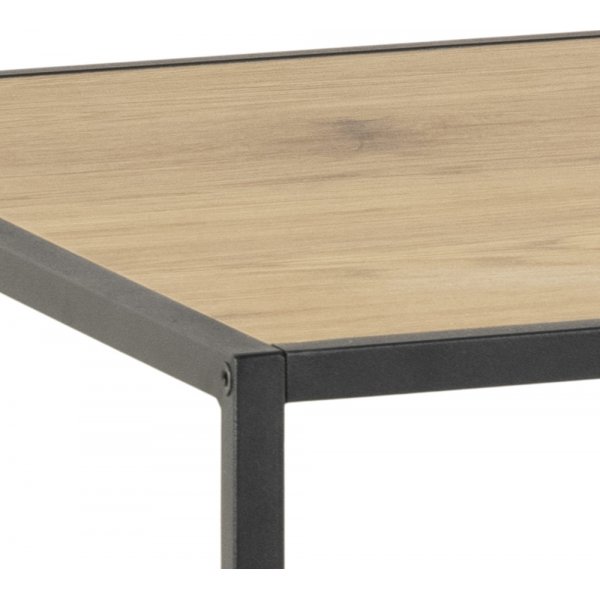 Seaford skrivebord 130 cm - Eik/svart Seaford skrivebord 130 cm - Eik/svart
