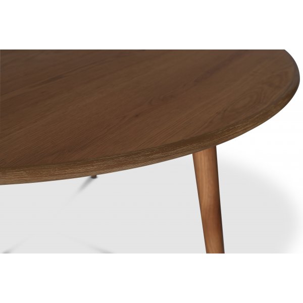 Tore spisebord 130 cm - Oljet eikefiner + Møbelføtter Tore spisebord 130 cm - Oljet eikefiner + Møbelføtter