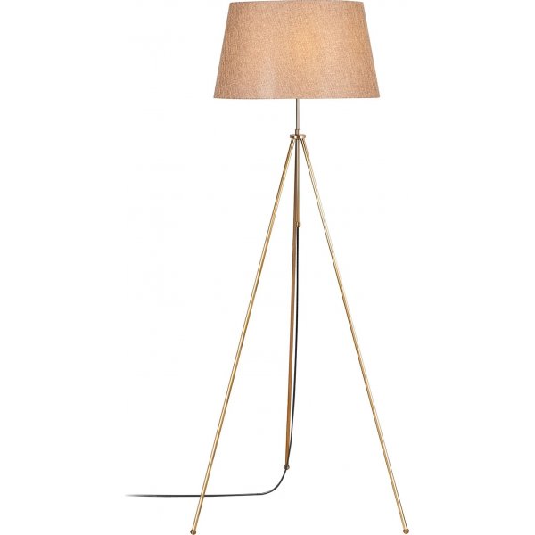 Tripod gulvlampe - Vintage/lysebrun