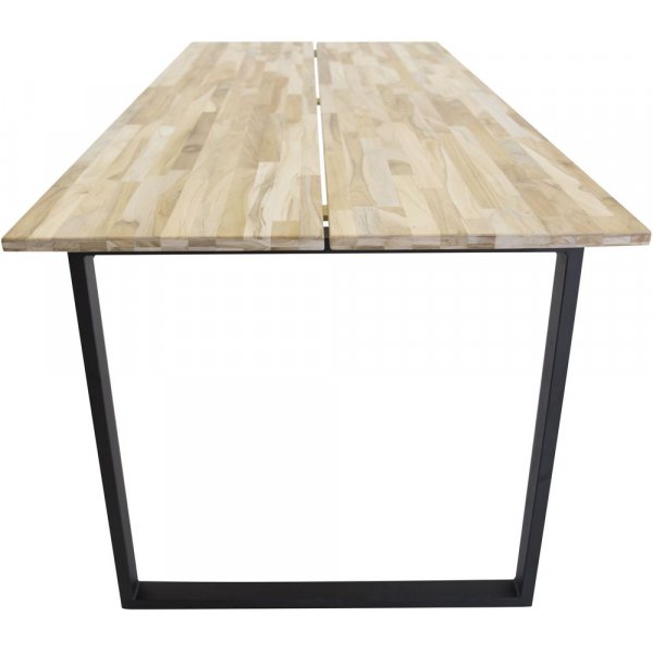 Spisebord Regald 200 cm - Svart / Naturtre