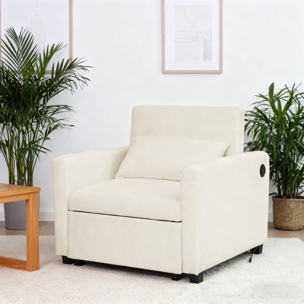 Lenestolseng Sollefteå - Beige kordfløyel | 81 cm bred Lenestolseng Sollefteå - Beige kordfløyel | 81 cm bred