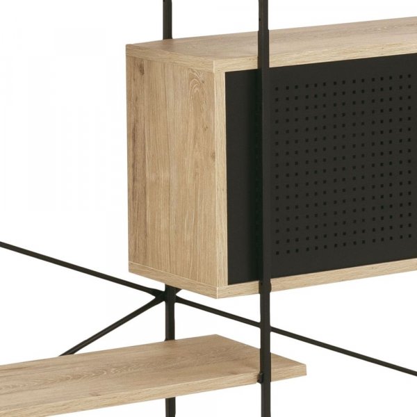 Angus Bokhylle - Svart/eik Angus Bokhylle - Svart/eik