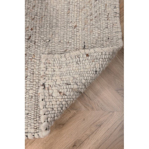 Pontus ullteppe - Hvit/beige Pontus ullteppe - Hvit/beige