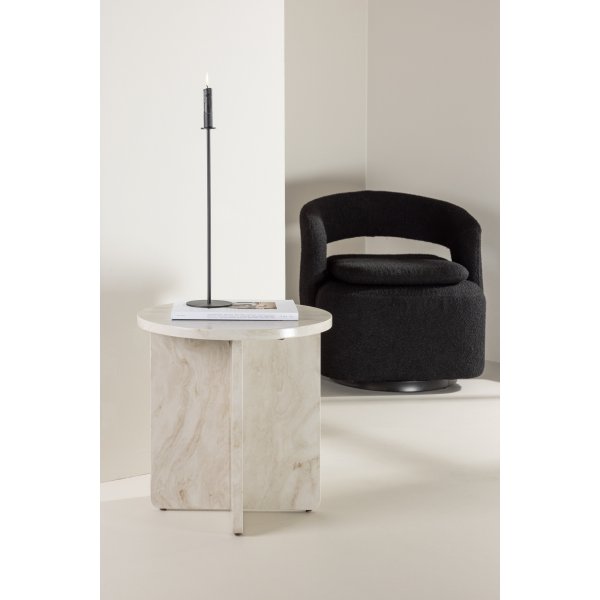 Ålesund sidebord Ø50 cm - Beige Ålesund sidebord Ø50 cm - Beige