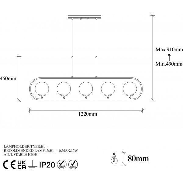 Klenod taklampe 10610 - Sort/hvit Klenod taklampe 10610 - Sort/hvit