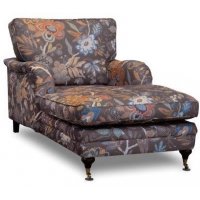 Howard Spirit divan lenestol i blomsterstoff - Eden Parrot Brown Howard Spirit divan lenestol i blomsterstoff - Eden Parrot Brown