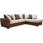 Delux sofa med pen ende hyre - Brun/Beige/Vintage